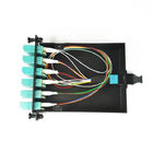 MPO Fiber Optic Patch Cord Module 12 Cores Multimode 50/125 OM3 OM4 LGX Box